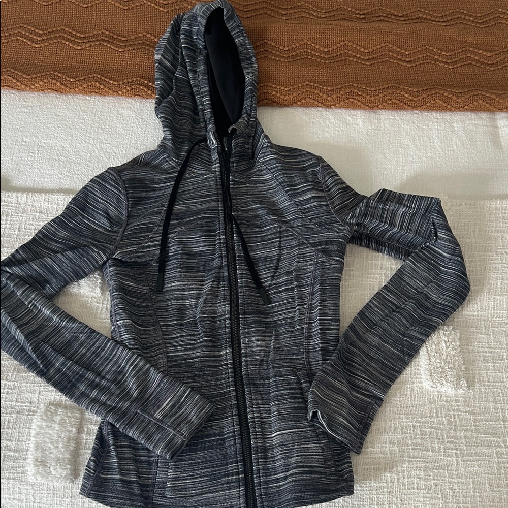Lululemon Striped Zip-Up Hoodie